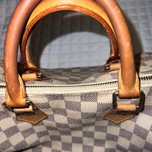 Authentic Louis Vuitton 25 Damier Azur Bag